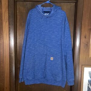 Carhartt Heathered Blue Pullover Hoodie